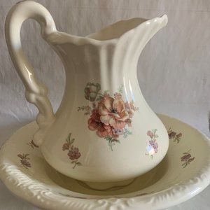 Vintage VB Athena Pitcher and Wash Basin